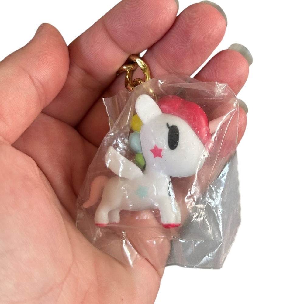 Tokidoki Stellina Unicorno 3D Bag Charm Gold Tone Stars Hardware Kawaii Sealed - Picture 5 of 7